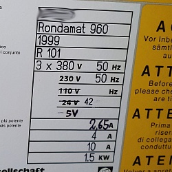 Б/у Weinig Rondamat 960 Заточка ножевых фрез