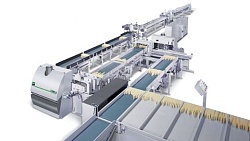 WEINIG Turbo-S 1000 пакетная линия сращивания коротких заготовок