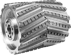 Спиральные фрезы CASTOR с поворотными ножами